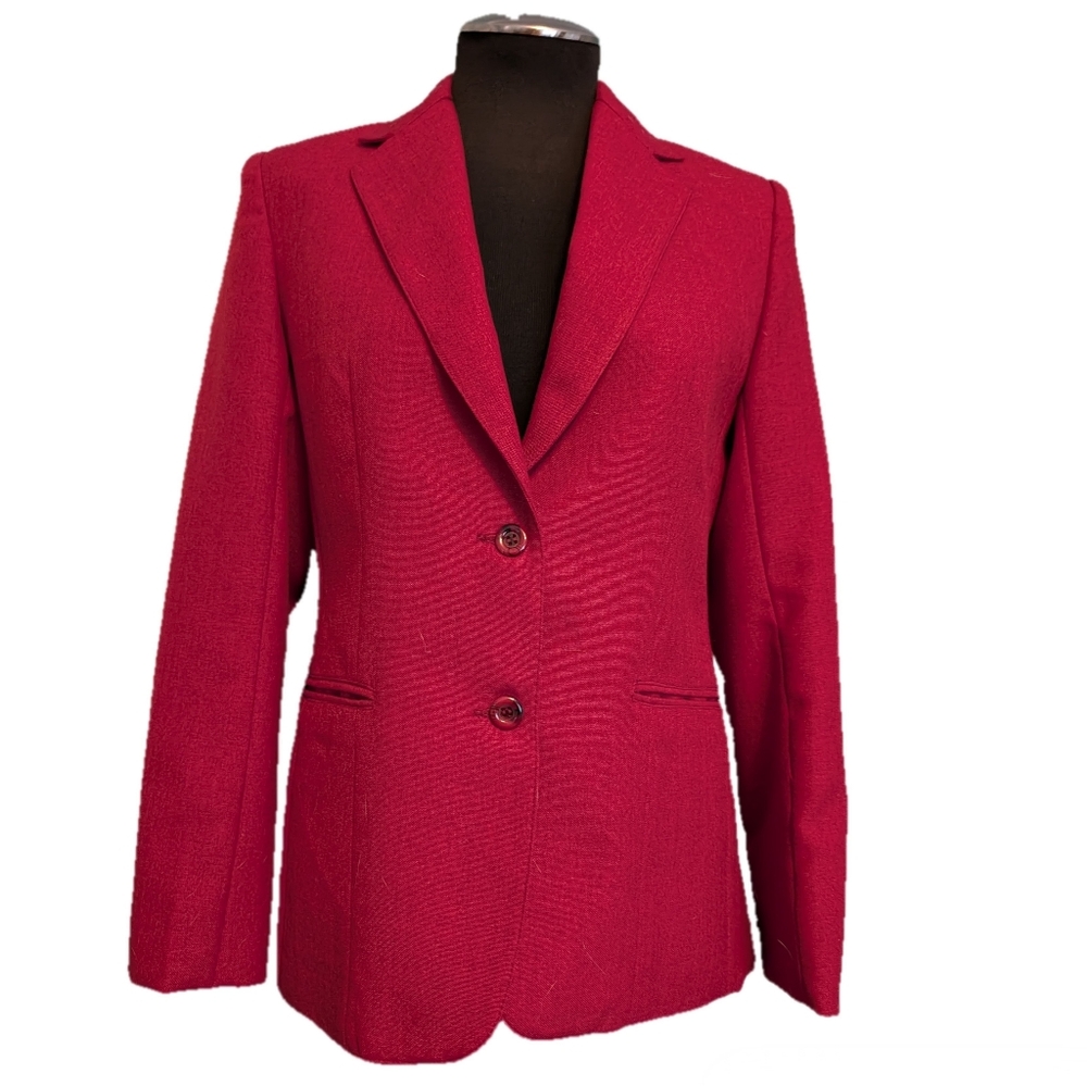 Vintage Queens Way To Fashion Tailored fit Blazer, Dark Red